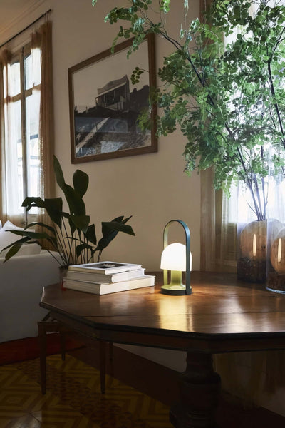 Marset Follow Me rechargeable lamp, blue