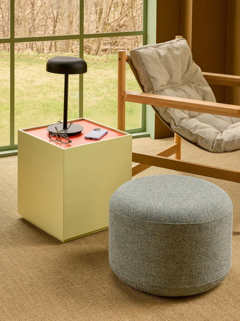 Hubsch Marshmellow pouffe small, light green