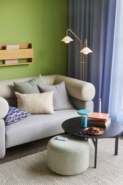 Hubsch Marshmellow pouffe small, dark grey