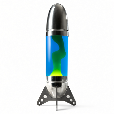 Mathmos Rokit giant lava lamp, silver