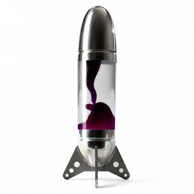 Mathmos Rokit giant lava lamp, silver