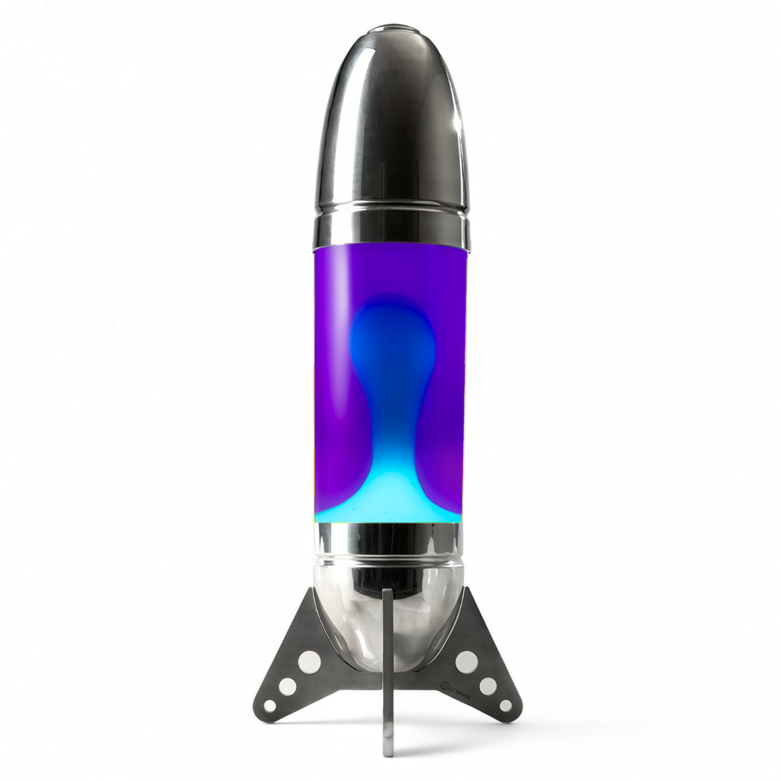 Mathmos Rokit giant lava lamp, silver