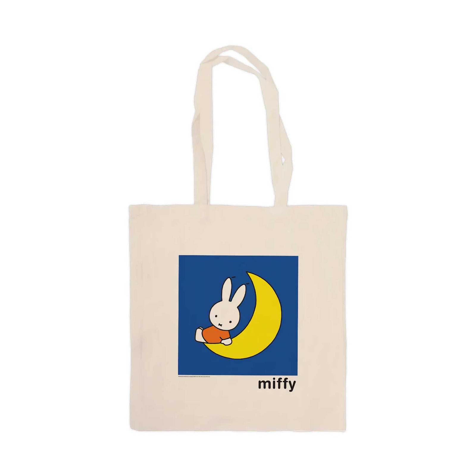 Star Edition Miffy canvas tote bag, miffy sat on the moon