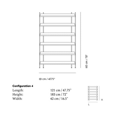 Muuto Compile shelving system, configuration 4