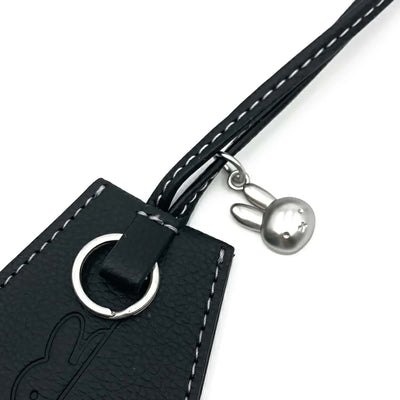 Miffy key & glasses necklace, black