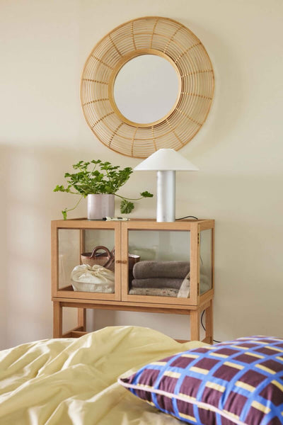 Hubsch Orbit table lamp, metallic silver