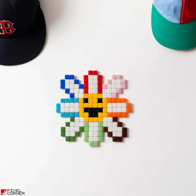 Pixel Corner Pixel Art Kit Mini diy wall art, flower power