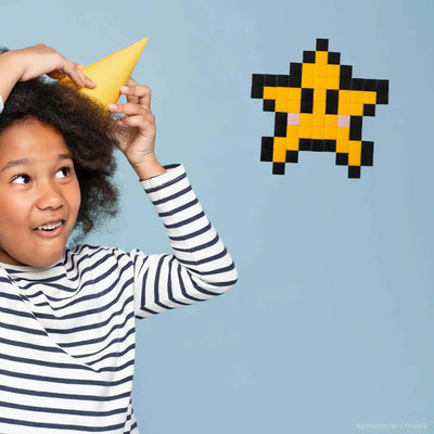 Pixel Corner Pixel Art Kit Classic diy wall art, starry