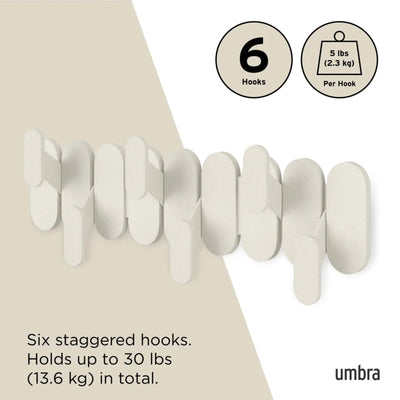 Umbra Tempo 6 wall hook, sand