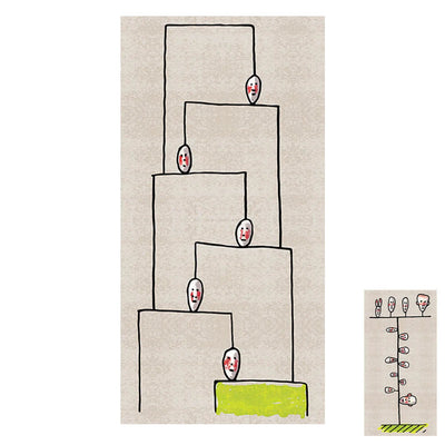 Qeeboo Genetic Tales Runner Carpet by Andrea Branzi