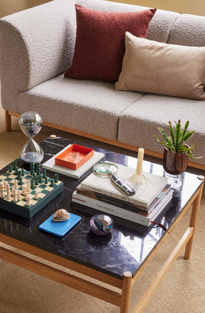 Hubsch Raw coffee table. black/natural