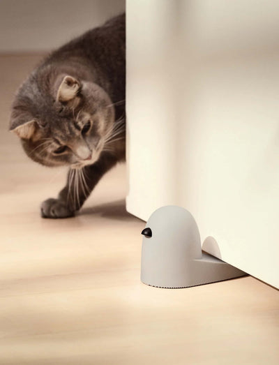 Rig-Tig Bob door stopper, light grey
