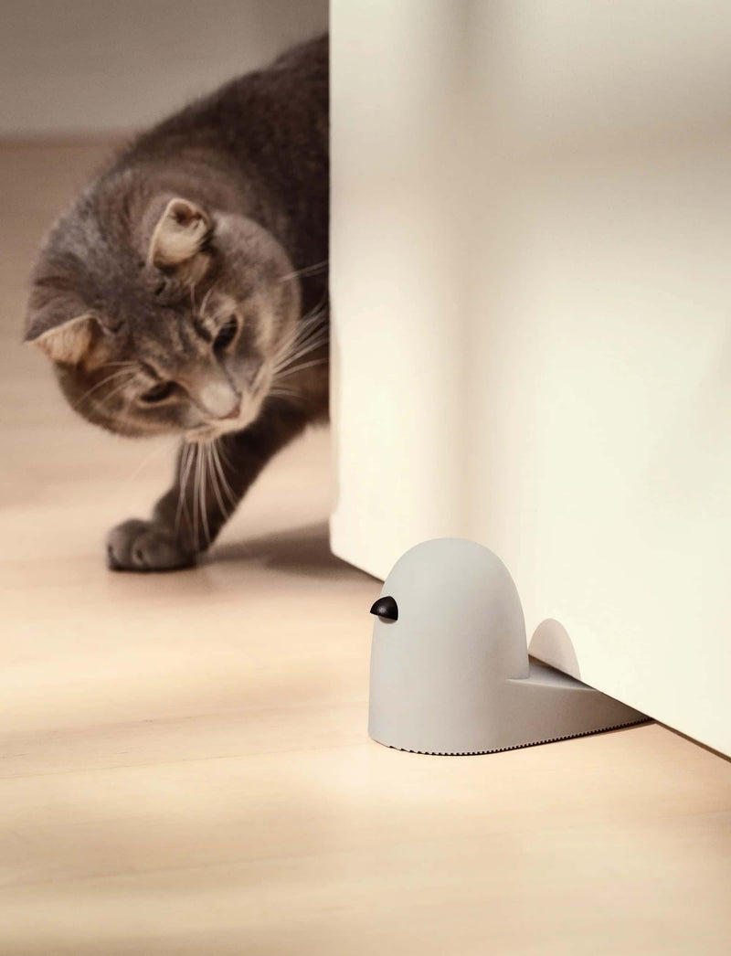 Rig-Tig Bob door stopper, light grey