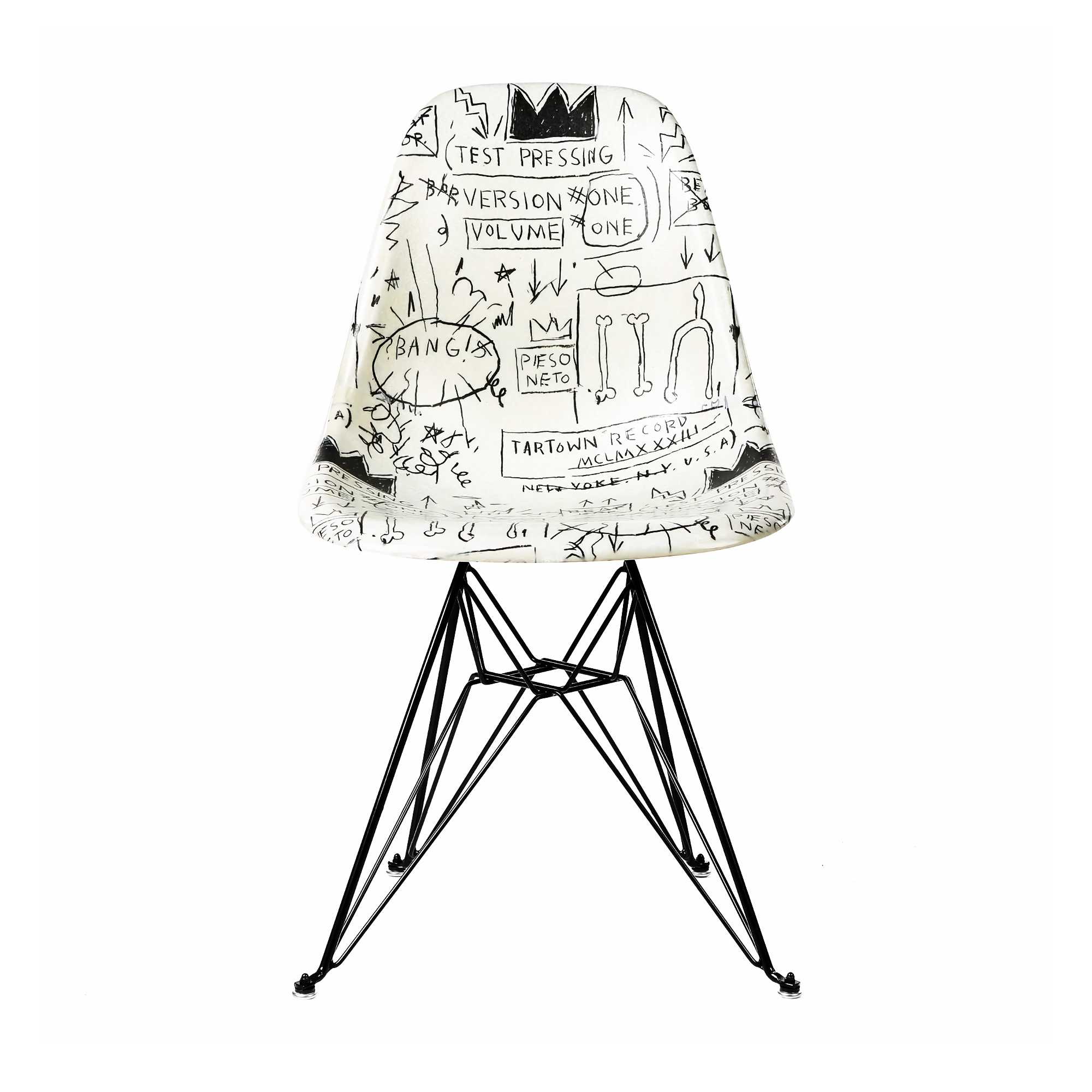 Jean-Michel Basquiat Case Study® Furniture Side Shell Eiffel Chair, Record
