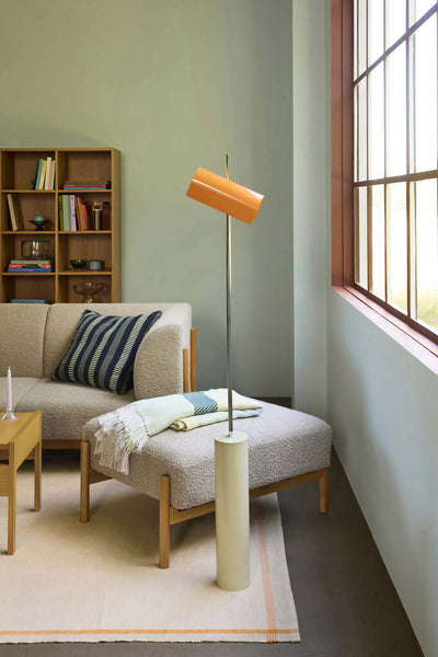 Hubsch Reflector Floor Lamp Orange