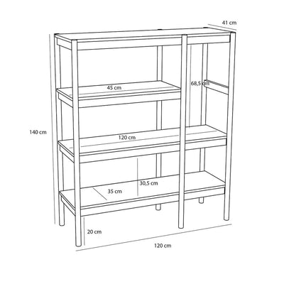 Hubsch Seize Shelf Unit Natural
