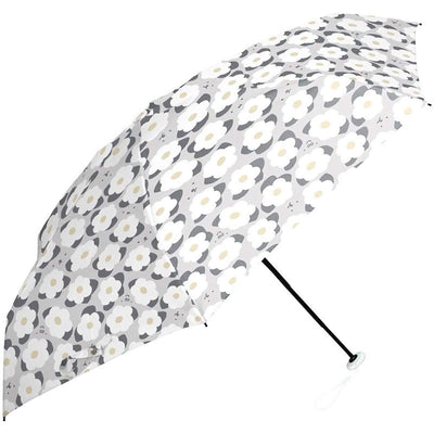 Miffy 100%UV Protection folding umbrella, grey flower/grey