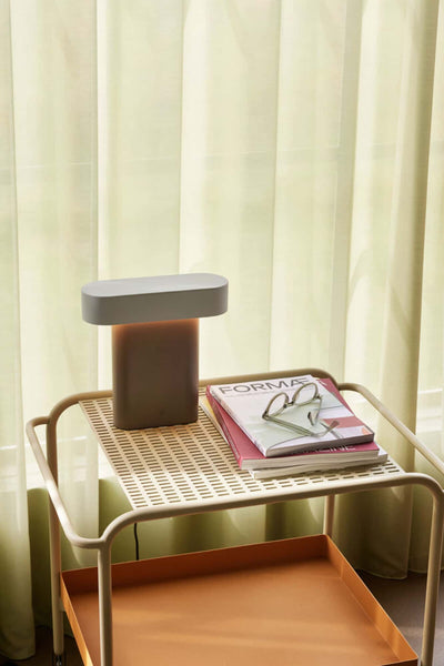 Hübsch Sleek Table Lamp Brown/Light grey