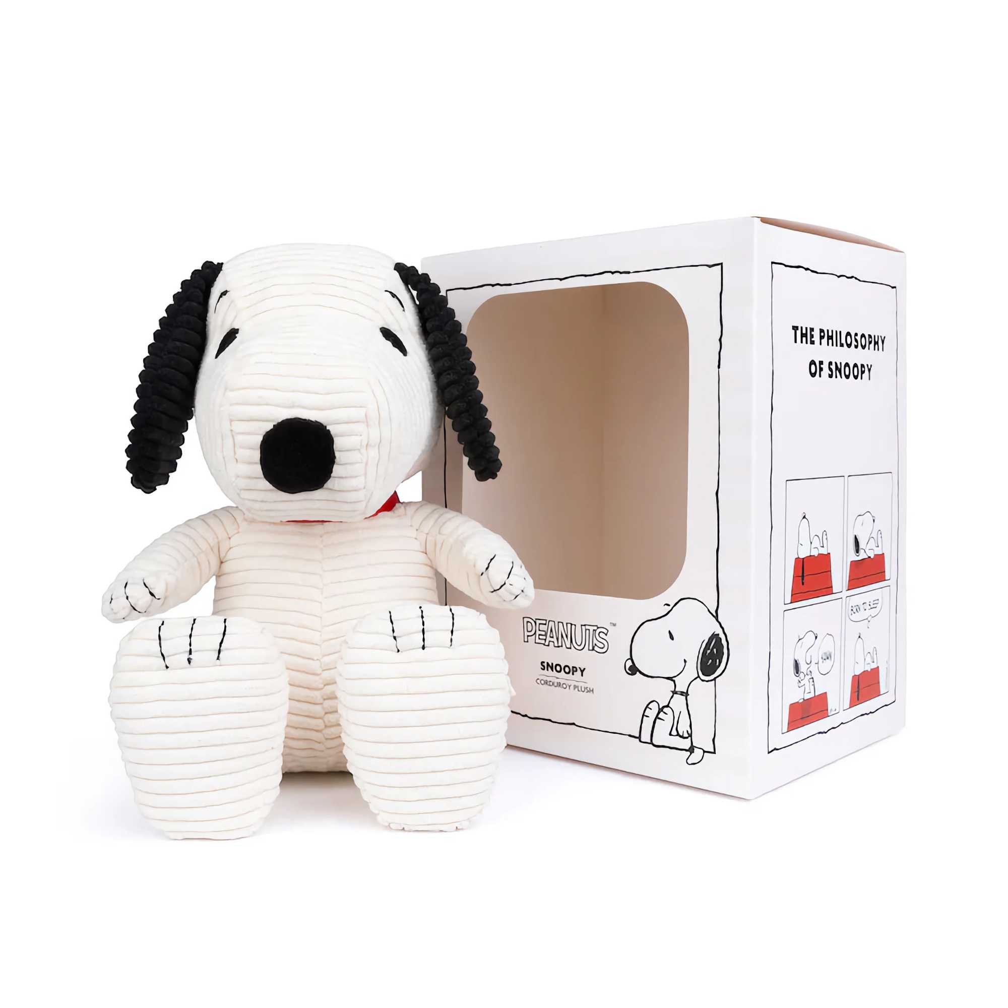 Snoopy Sitting Corduroy Cream in giftbox