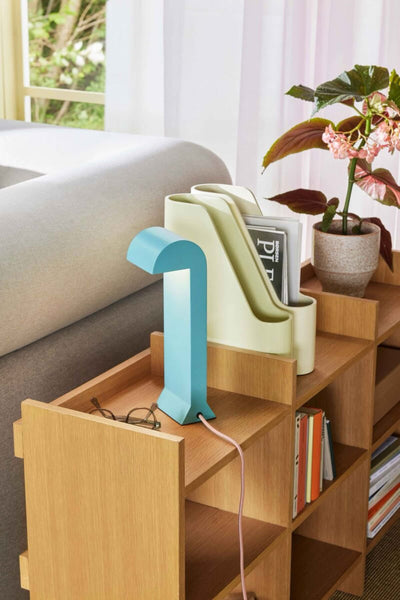 Hubsch Soothe table lamp, turquiose