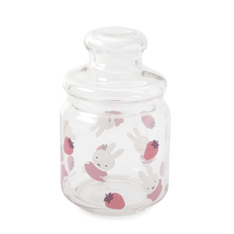 Miffy Glass Cookies Jar, Strawberry