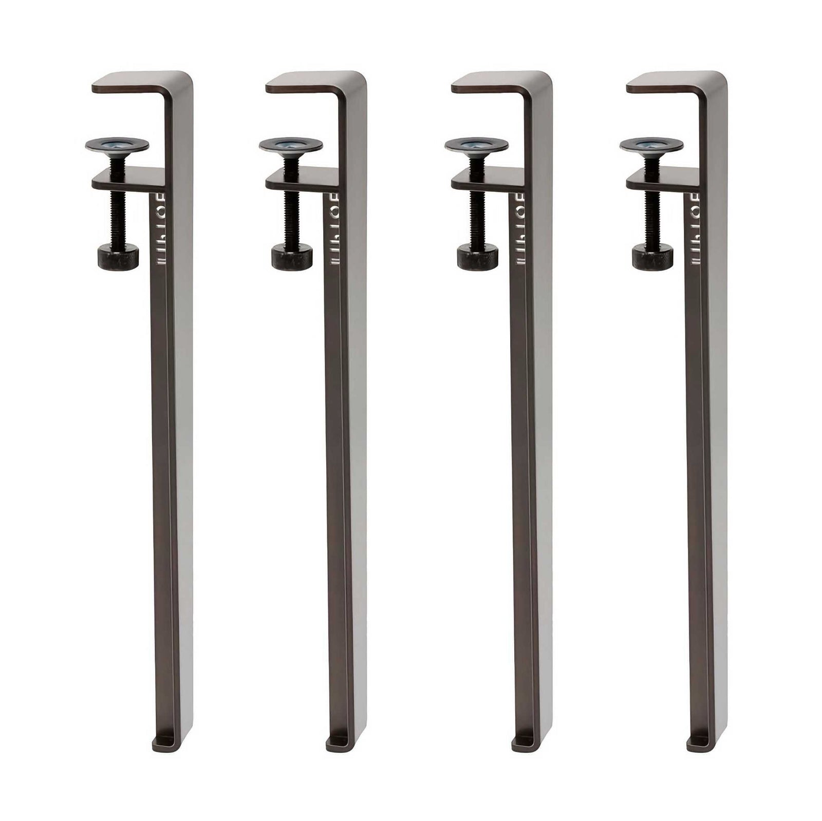 Tiptoe Pied Low table leg set, dark steel