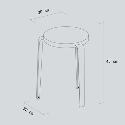 Tiptoe Lou stool, core edition