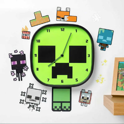 Paladone Minecraft Creeper Glow Wall Clock