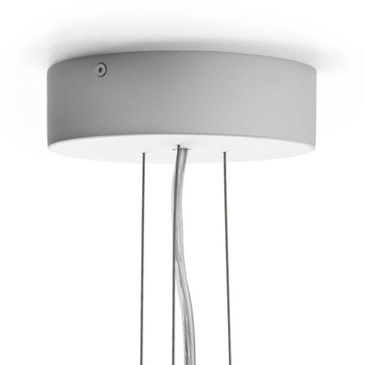 Hay Apollo chandelier 745 (six arms), white opal glass