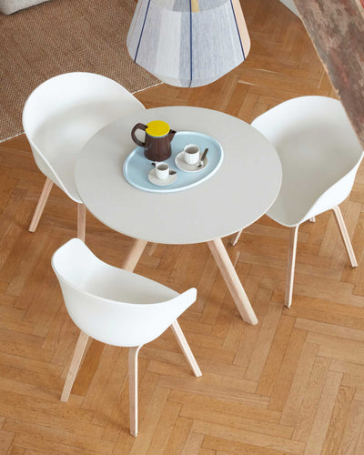 Hay About A Chair AAC 22, white/water-based lacquered oak
