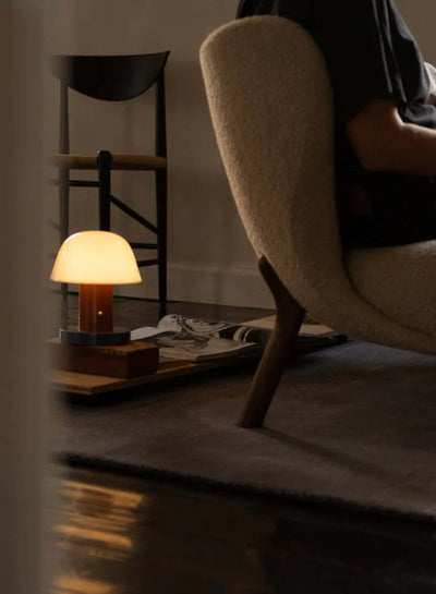 &Tradition Setago JH27 rechargeable lamp, rust/thunder