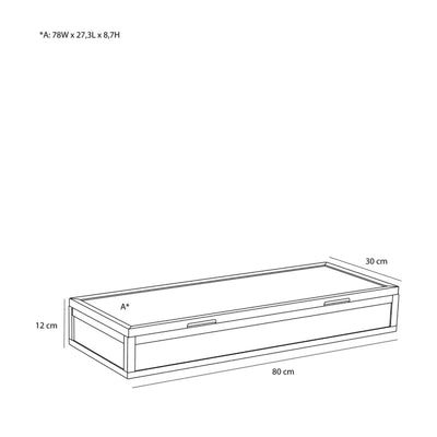 Hubsch View display box large, black