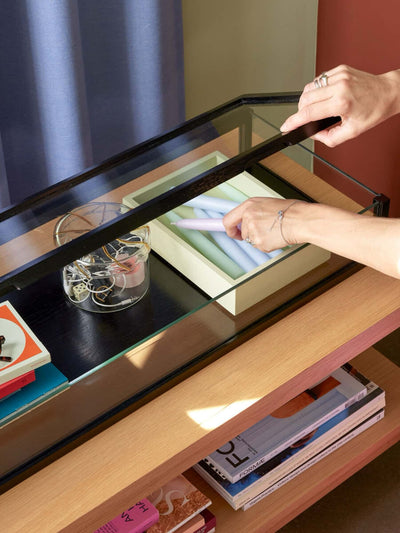 Hubsch View display box large, black