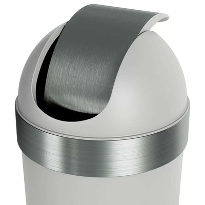 Umbra Venti trash can 62l, grey/nickel