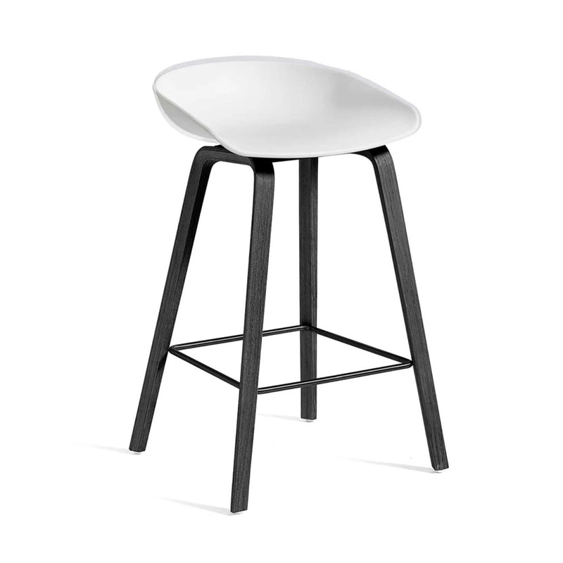 Hay About A Stool AAS32 LOW counter stool (65cm), white/black