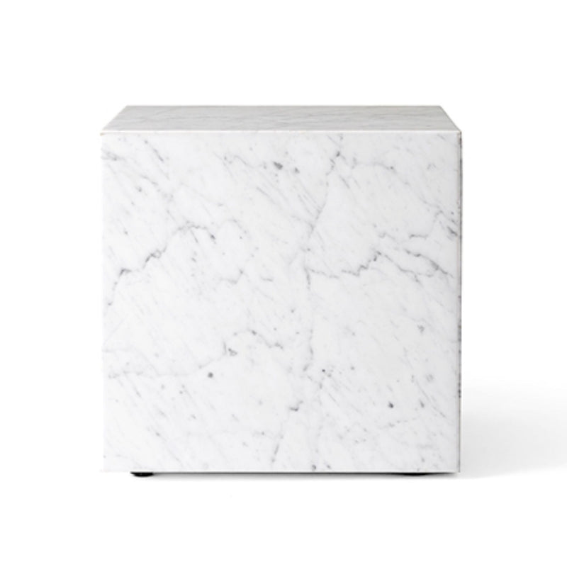 Audo Copenhagen Marble Plinth Cubic (40x40x40cm), white carrara marble