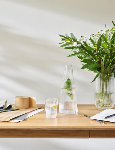Stelton Pilastro carafe with glass 1l