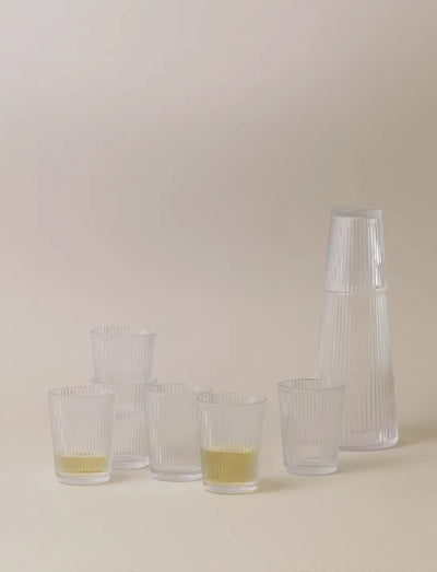 Stelton Pilastro carafe with glass 1l