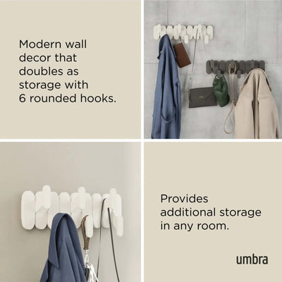 Umbra Tempo 6 wall hook, sand