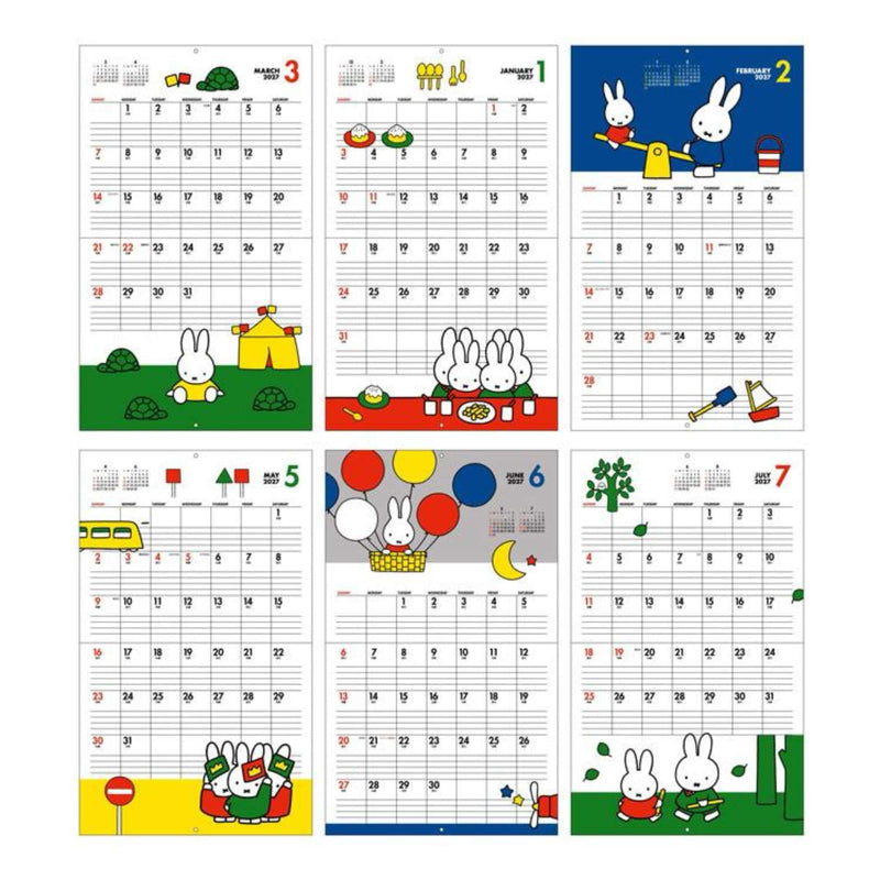 Miffy Dick Bruna 2027 wall calendar