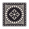 Images d'Orient Silicone Coaster, mosaic black & white (9x9 cm)