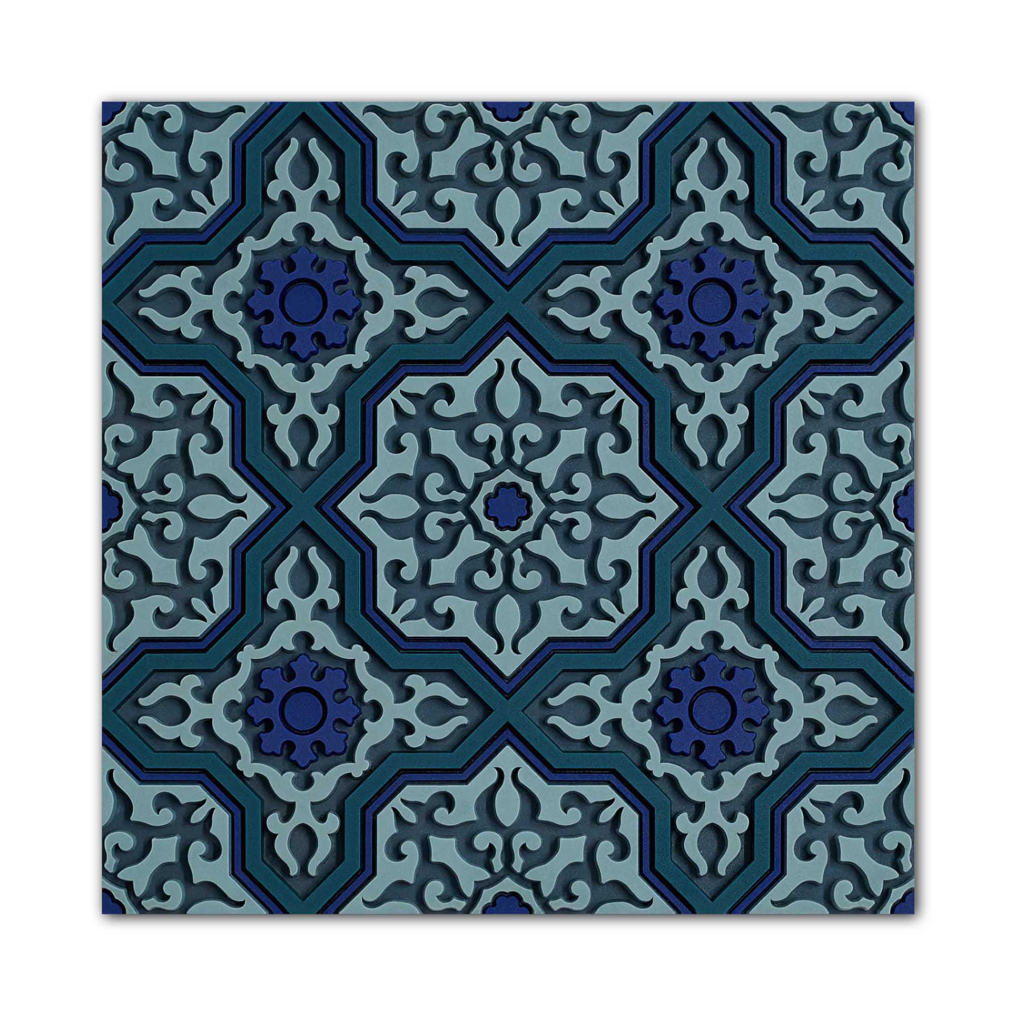 Images d'Orient Silicone Coaster, vagabonde dentelle lin (9x9 cm)