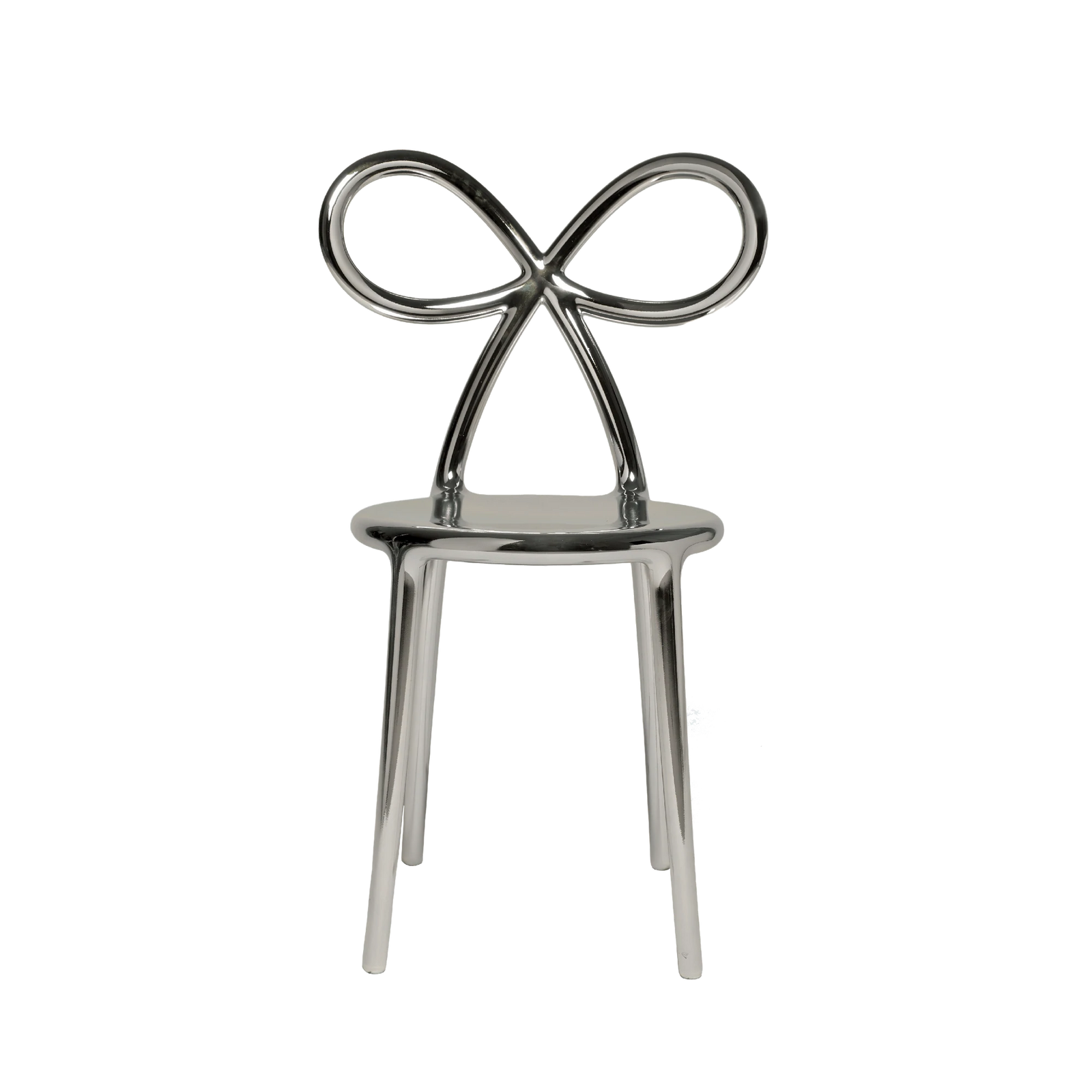 Qeeboo Ribbon chair metal finish, silver