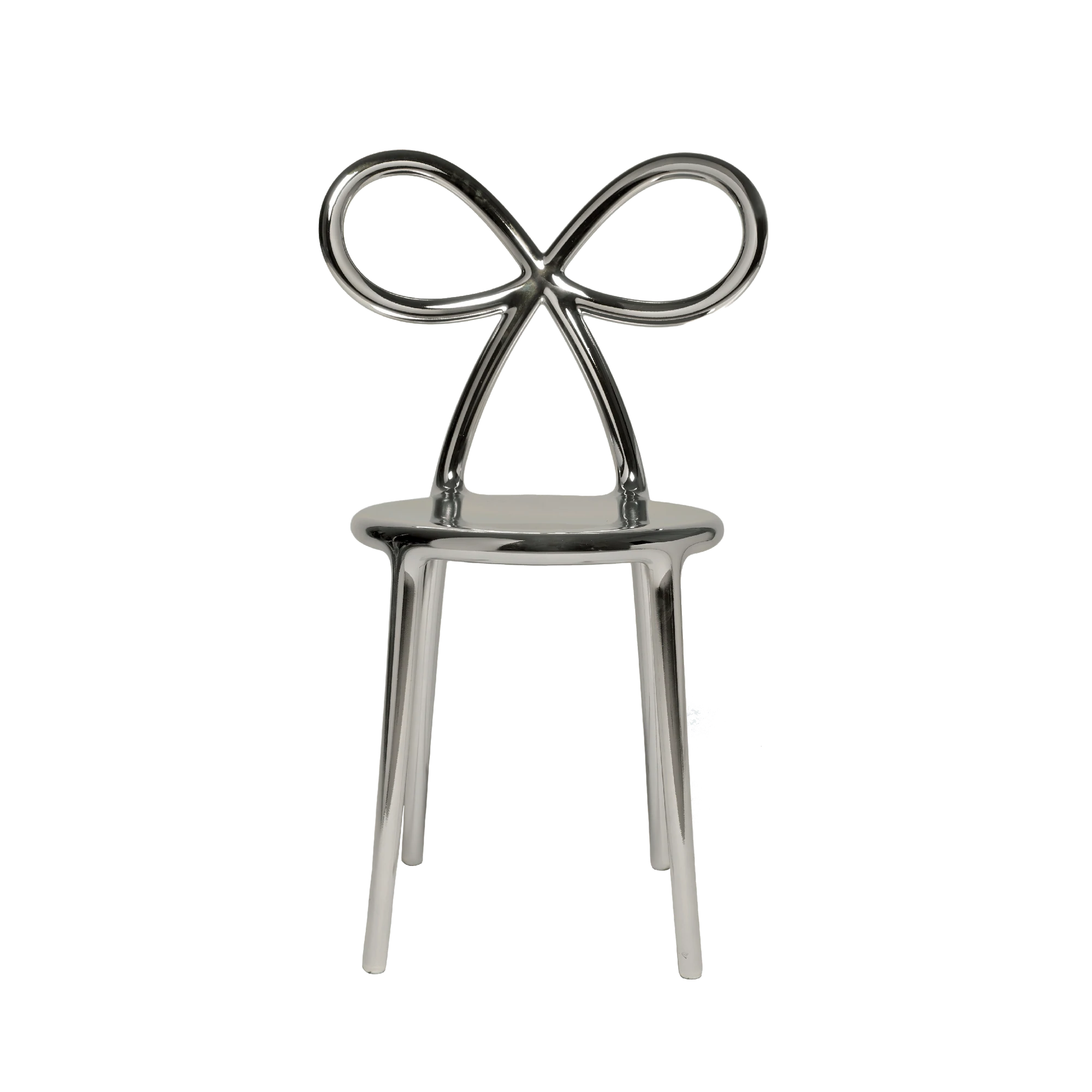 Qeeboo Ribbon chair metal finish, silver