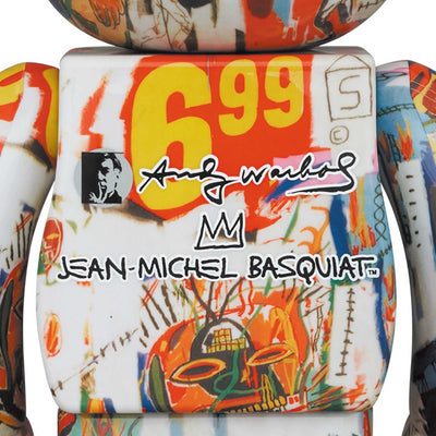 BE@RBRICK Andy Warhol x JEAN-MICHEL BASQUIAT #4 1000%