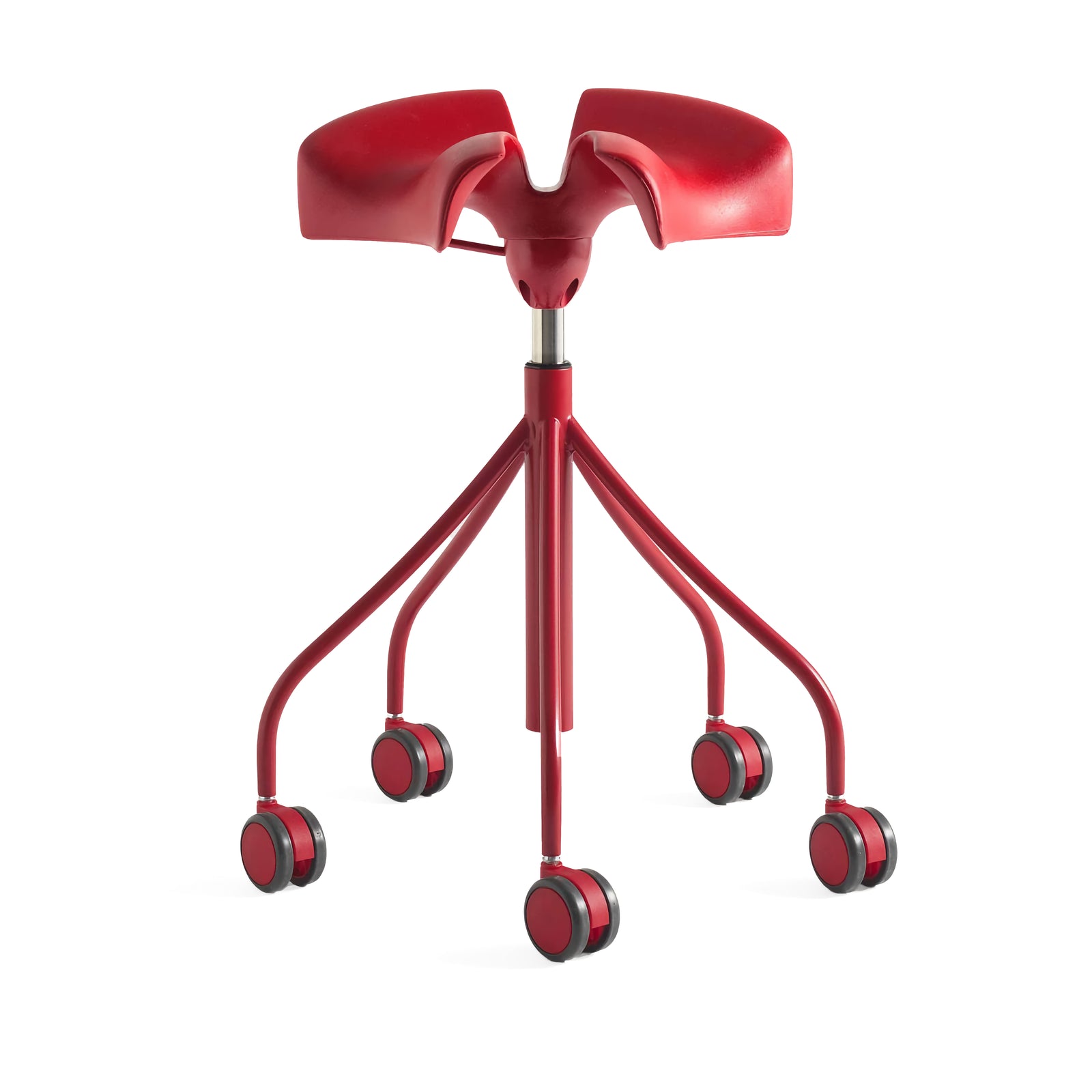 BD Barcelona Binaria ergonomic stool, red