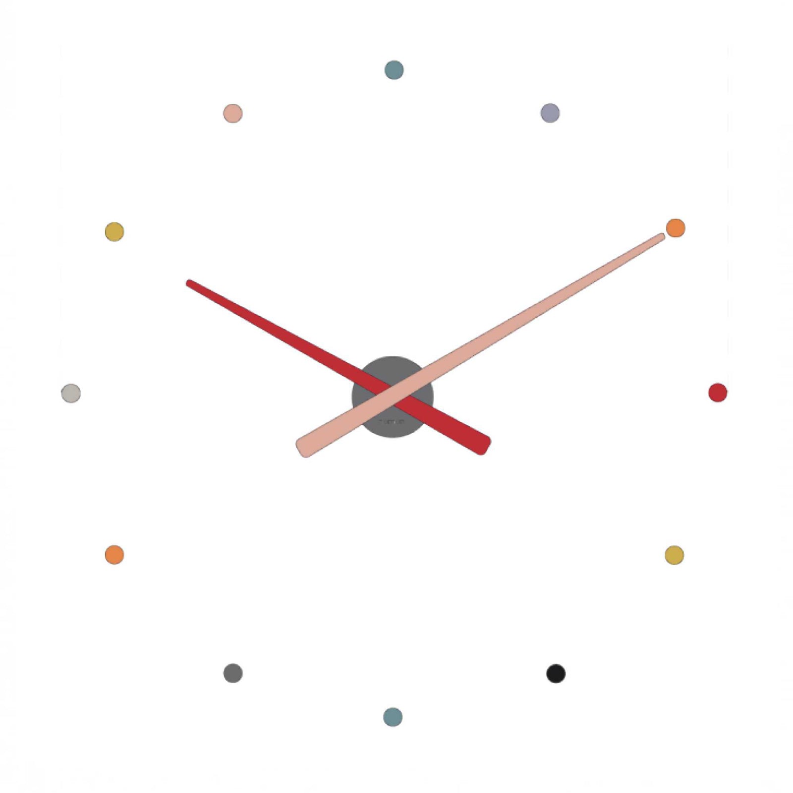 Nomon OJ wall clock, rainbow