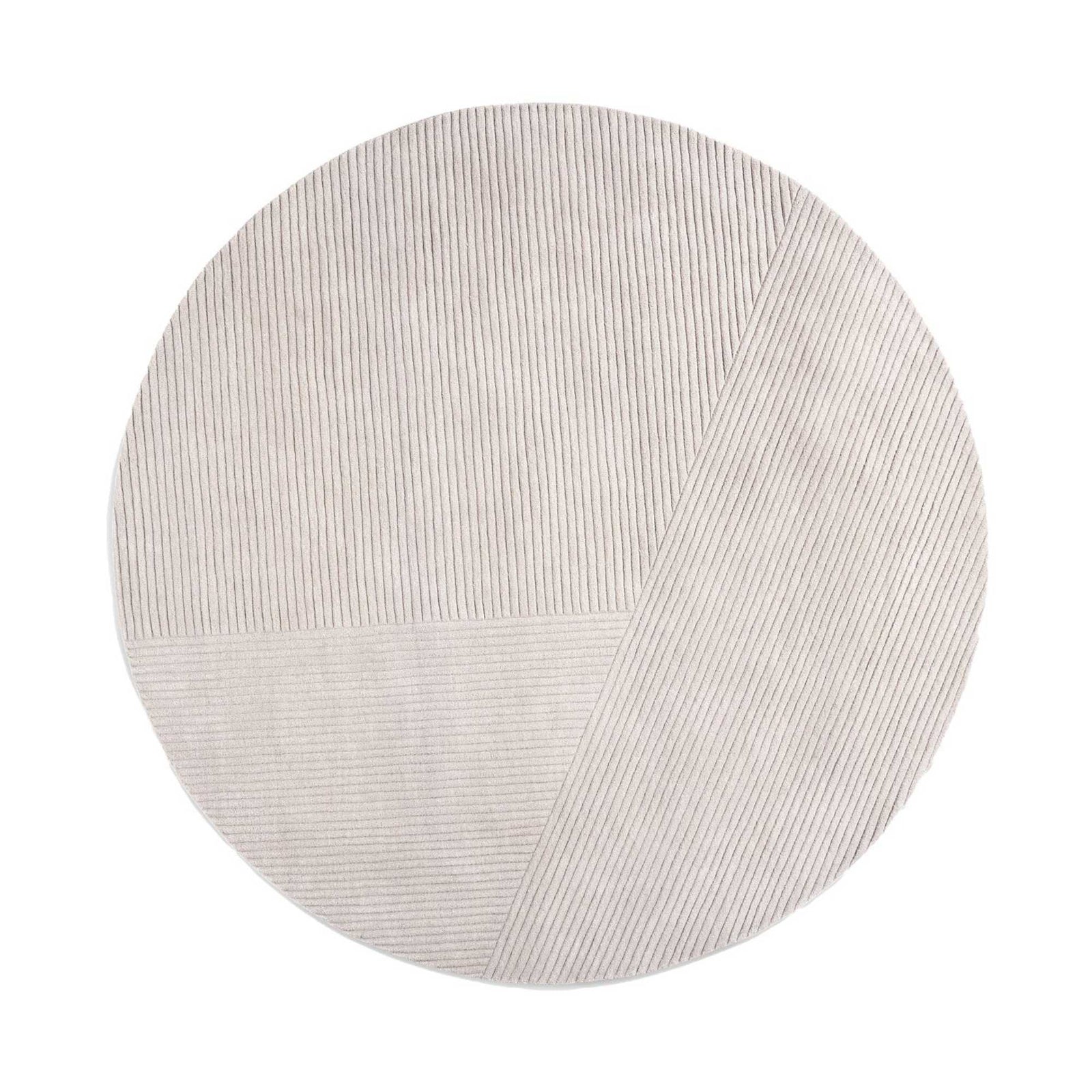 Northern Row carpet circular, light grey (Ø200cm)