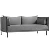 Hay Silhouette sofa 2-seater, coda 182/silk black/black steel