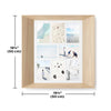 Umbra Lookout wall multi photo frame, natural